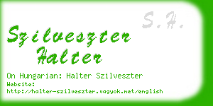 szilveszter halter business card